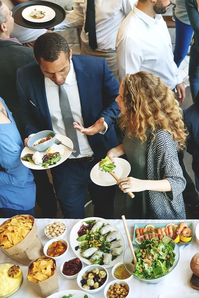 Plated catering